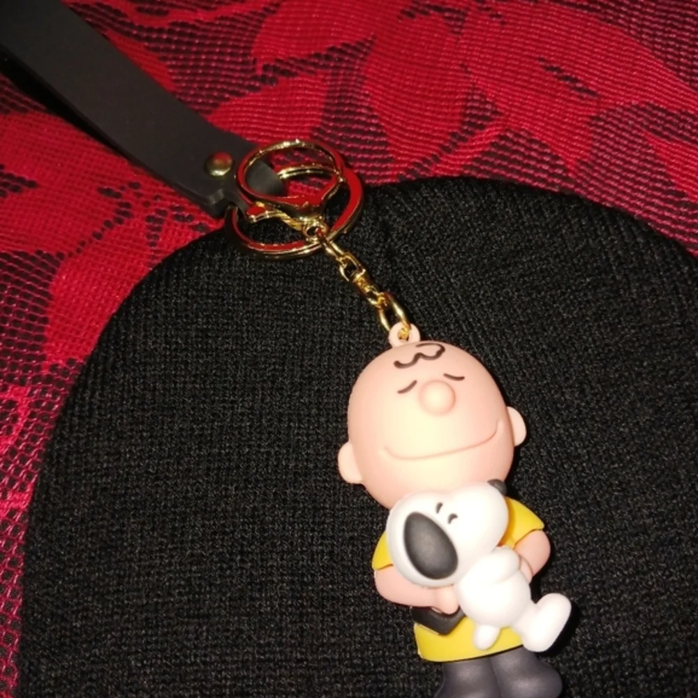 Charlie Brown and Snoopy Keychain